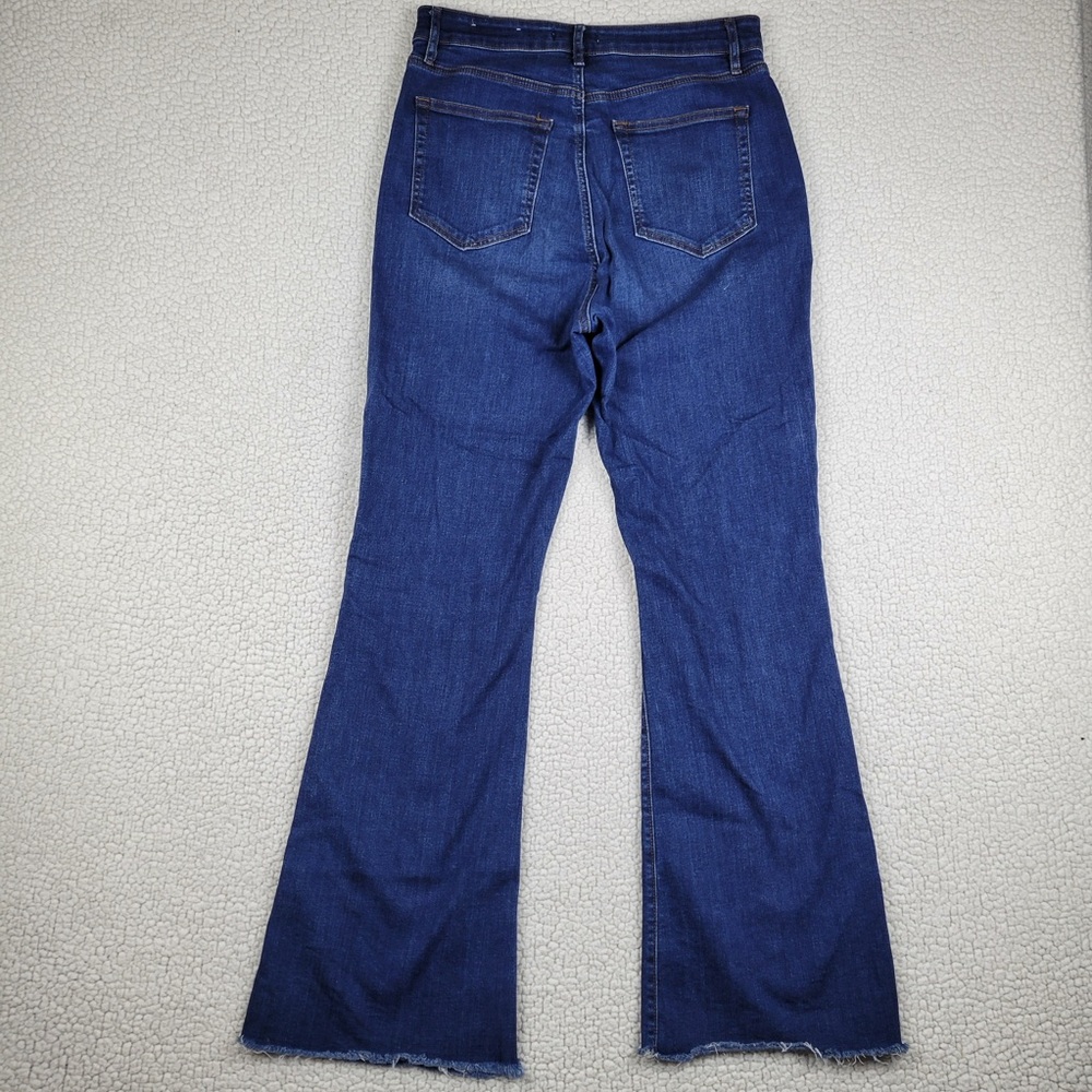 Loft Jeans Slim Flare High Rise Women’s Size 10 Medium Wash Stretch - Picture 11 of 14